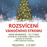 Rozsvícení vánočního stromku v Mitrovicích 1